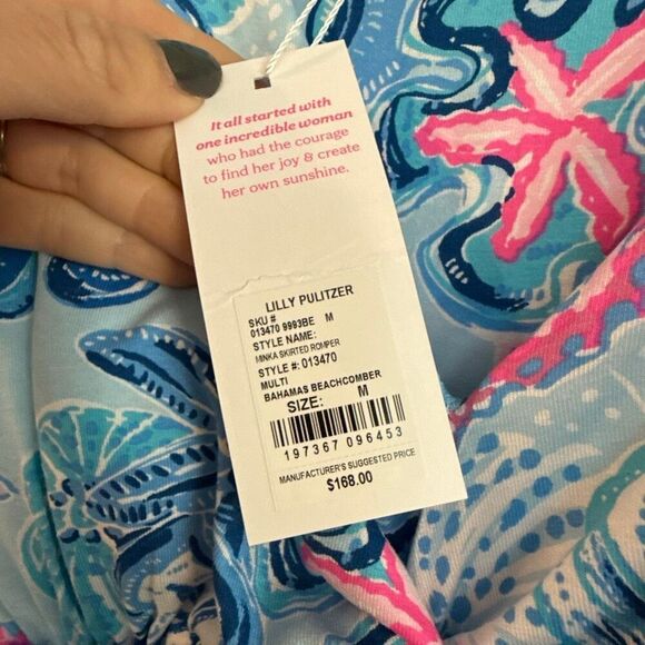 Lilly Pulitzer NWT minka skirted romper size M - Picture 6 of 16